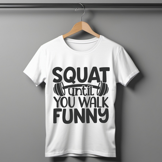 Squat Until You Walk Funny Half Sleeve T-shirt