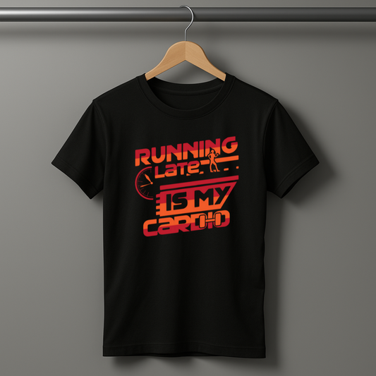 Running Late Is My Cardio Half Sleeve T-shirt