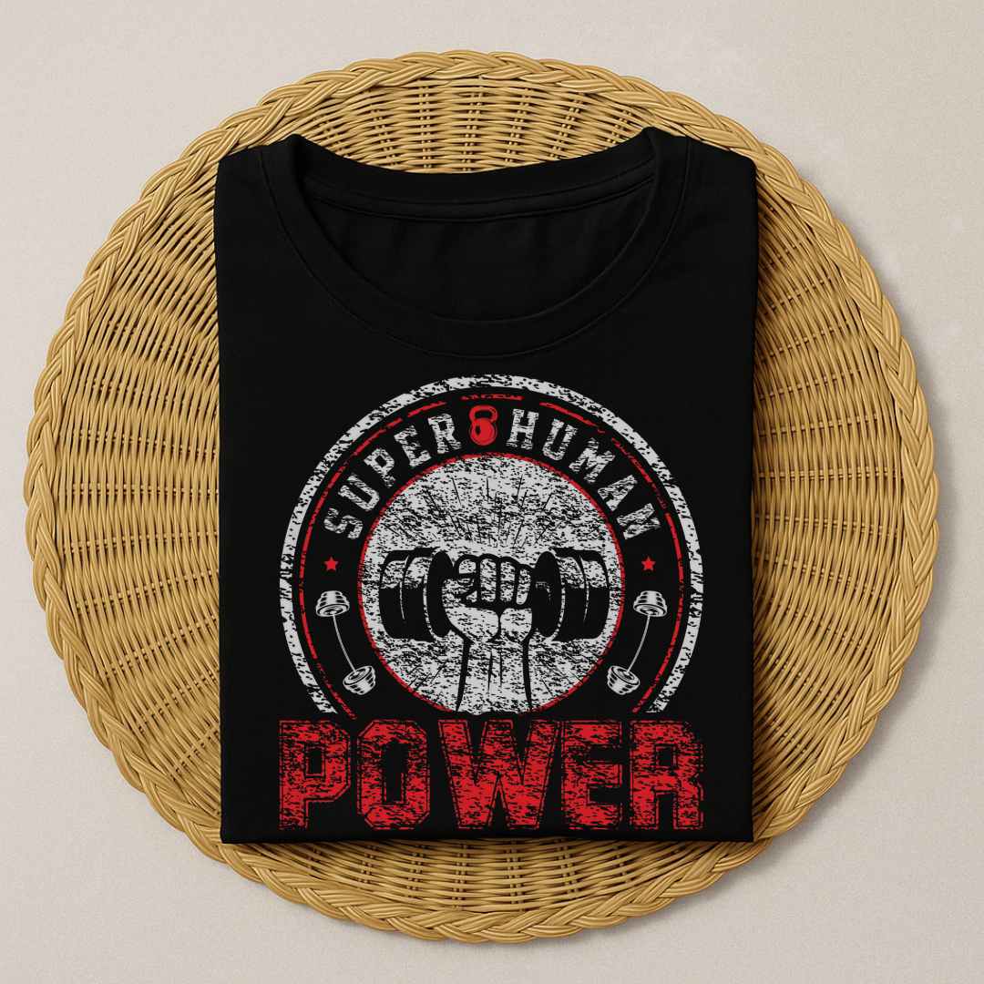 Super Human Half Sleeve T-shirt
