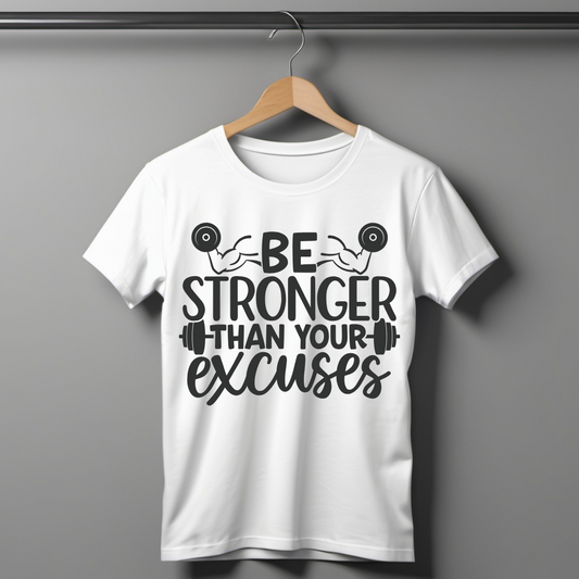 Be Stronger Than Excuses Half Sleeve T-shirt